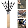 thumbnail image 5 of KAKOWELY Stainless Steel Clam Rake with Net Design for Beach Digging Black Practical Seafood Tool 1Pc,10.24"X4.92"X3.54", 5 of 5
