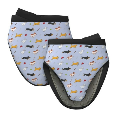 

Lukts Dogs Are Running for Silicone Oven Mitts Heat Resistant Silicone Potholders Mini Oven Mitts Oven Glove Kitchen Mittens Pinch Mitts Cooking Mitts