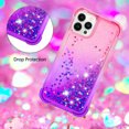 thumbnail image 4 of Funda para iPhone 14 PRO MAX Transparente con Brillos Carcasa Protectora Antigolpes con Glitter Brillante, 4 of 5