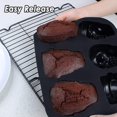 thumbnail image 5 of Halloween Skull Baking Mold 6 Cake Mold Silicone Black, 5 of 5