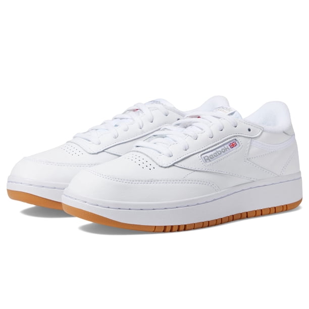 Zapatilla Reebok Club C para mujer, doble, blanco/goma de mascar, talla 8