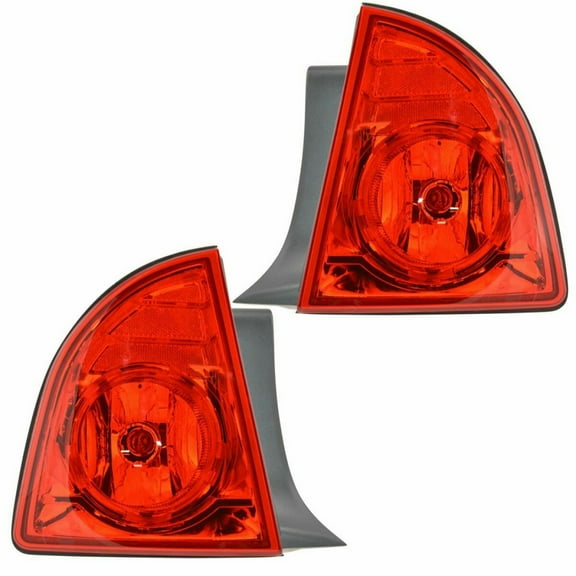 CarLights360: For 2008 2009 2010 Chevy Malibu Tail Light Assembly Driver and Passenger Side w/Bulbs DOT Certified Replaces GM2800224 GM2801224 | 20914363, 20914364 Vehicle Trim: Hybrid