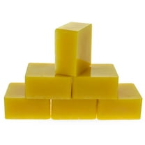 Set of 6 Yellow Color Triple Filtered Square Beeswaxes 2.4 oz