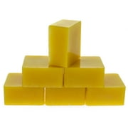 BestPysanky Set of 6 Yellow Pure Filtered Square Beeswaxes 2.4 oz