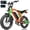 Orange, variant on V200 Electric Bike for Adults, Dirt E-Bike with 29MPH 48V20.8Ah Battery,20"x4.0 Fat Tire,29MPH 80 Miles, NFC Unlock, 7-Speed Dual Suspension, Streamlined Frame, Black