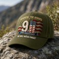 thumbnail image 4 of 911 Never Forget Patriotic Baseball Hat, Honoring The Heroes 3D Full‑Print Memorial Cap, Adjustable Casual Unisex Hat for Men & Women Daily Commemorative Wear, 4 of 5
