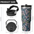 thumbnail image 4 of Modern 30oz Handheld Travel Tumbler with Handle – Double Wall Stainless Steel Insulated Cup, Flip Straw Lid, Leak-Proof & BPA-Free for Hot and Cold Drinks – Durable Coffee & Juice Mug White, 4 of 7