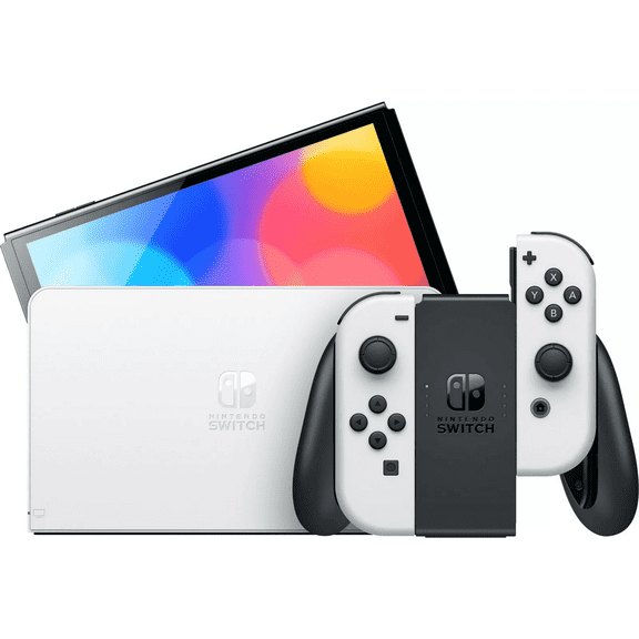 Restored Nintendo Switch White OLED Console (Region Free) (Refurbished)