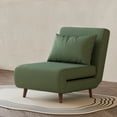 thumbnail image 2 of A&D Home Tustin Polyester Convertible Futon Chair, Olive Green, 2 of 10