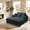 Grey Blue, variant on WACASA Oversized Chaise Lounge Chair Indoor, 60"D Plush Upholstered Sofa Bed with USB Port and Cup Holders, Cozy Cloud Sleeper Sofa Couches for Living room, Bedroom, Beige