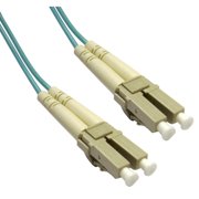 10 Gigabit Aqua Fiber Optic Cable, Lc - Lc, Multimode, Duplex, 50 By 125, 15 Meter (49.2 Foot)