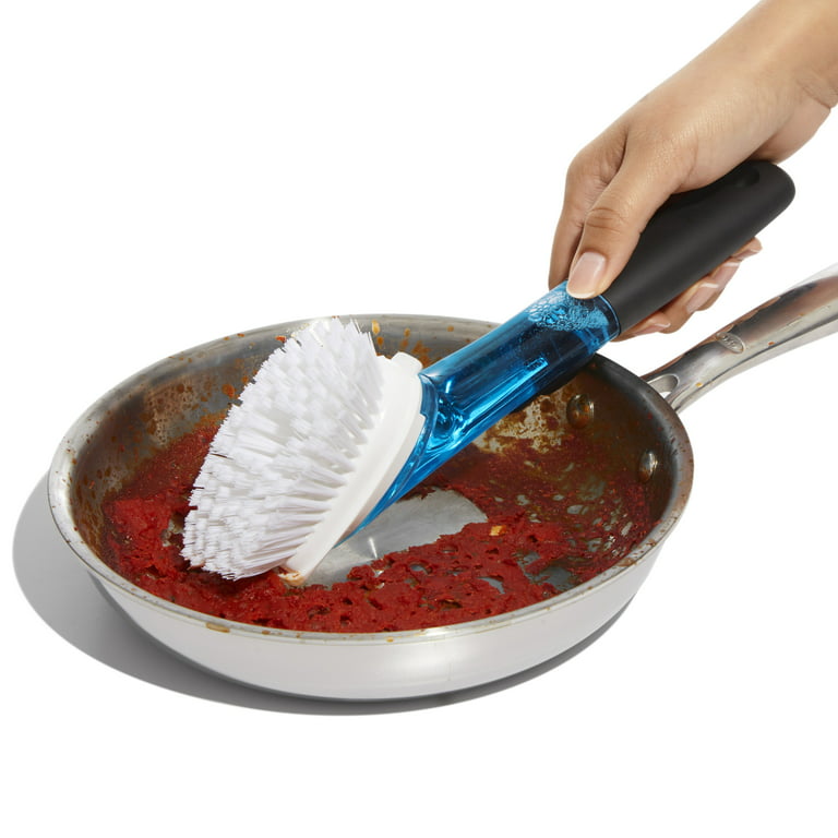 OXO Soap Dispensing Palm Dish Brush + Reviews