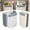 Gray, variant on Foldable Kitchen Trash Can,Collapsible Kitchen Trash Can,Coffee:7L | Multipurpose Hanging Collapsible Trash Can for Kitchen Peels Waste & Recycling