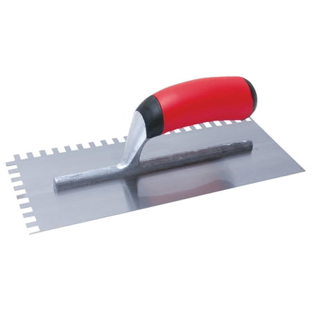 Marshalltown Notched Trowel Flooring Tile - 1/16 In Square Notch - Multicolor