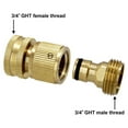 thumbnail image 4 of LLDYYDS Brass Garden Hose Quick Connector Kit, Quick Disconnect Hose Fittings Male and Female (2 Sets), 4 of 9
