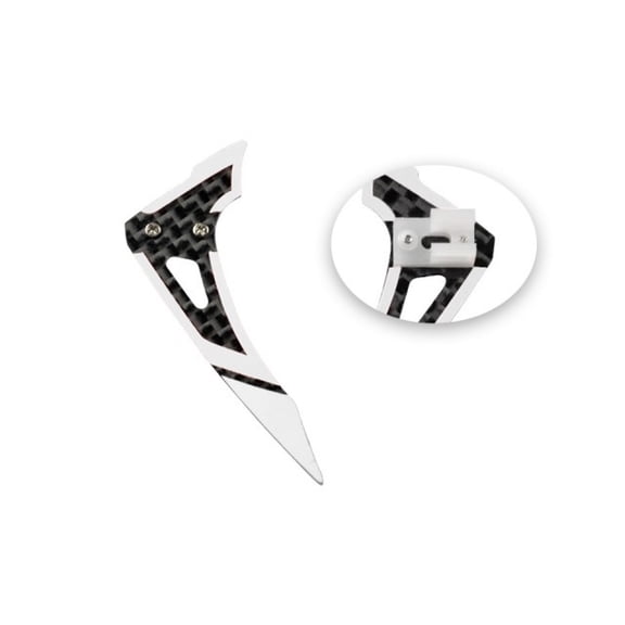 Microheli Carbon Fiber Vertical Fin set (WT) - BLADE MCPX BL2