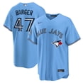thumbnail image 1 of Men's Toronto Blue Jays Nike 50th Anniversary Addison Barger Alternate Replica Jersey - Powder Blue, 1 of 2