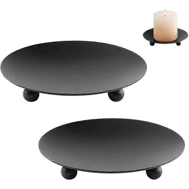 Candle Holders Black for Candle Candlesticks for Living Room/Dinning Room Table Decoration 2 PCS