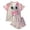 r-452Pink342, variant on MEZZALL Girls Halloween Pajama Sets With Sleepwear Two Piece Cozy Short Sleeve Lapel Button Shirts Blouse Tops With Shorts For Toddler Kids Nightwear