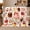Dessert Assortment, variant on Whimsical Watercolor decorative motif Cakes Pattern, Festive Holiday Scene, Warm Flannel Blanket for Living Room and Family Room, Art Lovers Christmas Gift, Festive Home Decor
