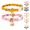 multicolor#004, variant on Patterned Cute Cat Collar 2 Pack, Safety Breakaway Cat Collar, Soft Adjustable Kitten Collar with Bell Pendant, Multi Color Options Lightweight Cat Collar Breakaway for Kitten Cat-D
