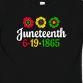 thumbnail image 4 of Inktastic Juneteenth 6-19-1865 with Flowers Boys or Girls Baby T-Shirt, 4 of 5