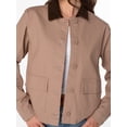 thumbnail image 6 of Celebrity Pink Women's and Women's Plus Boxy Barn Jacket, Sizes XS-4X, 6 of 8