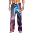 thumbnail image 1 of Balery Beautiful Flower Blue Bird Pantalones de pijama para hombre, pijama ultraligero, pantalón de descanso-Large, 1 of 6