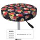 thumbnail image 4 of Disketp Red Rose Flower Funda Redonda para Taburete, Funda de Cojín para Silla de Bar Suave y Elástica-13 inch, 4 of 7