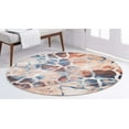 thumbnail image 5 of Rugs.com Gossamer Collection Rug – 3 Ft Round Brick Red Medium Rug Perfect For Kitchens, Dining Rooms, 5 of 7