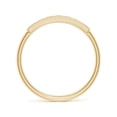 thumbnail image 2 of ANGARA Natural Pave Set Diamond Bar Ring with Milgrain in 14K Yellow Gold for Women (Size-2mm| Color-I-J| Clarity-I1-I2) | April Birthstone, Anniversary, Jewelry Gift for Women | Natural Diamond Ring, 2 of 11