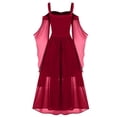 thumbnail image 3 of LINMOUA Robe Gothique d'Halloween pour Femmes Grande Taille Épaules Dénudées Manches Papillon, 3 of 8