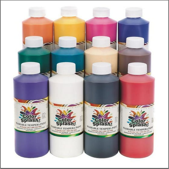 Color Splash Washable Tempera Paint 16 Oz Com Departments