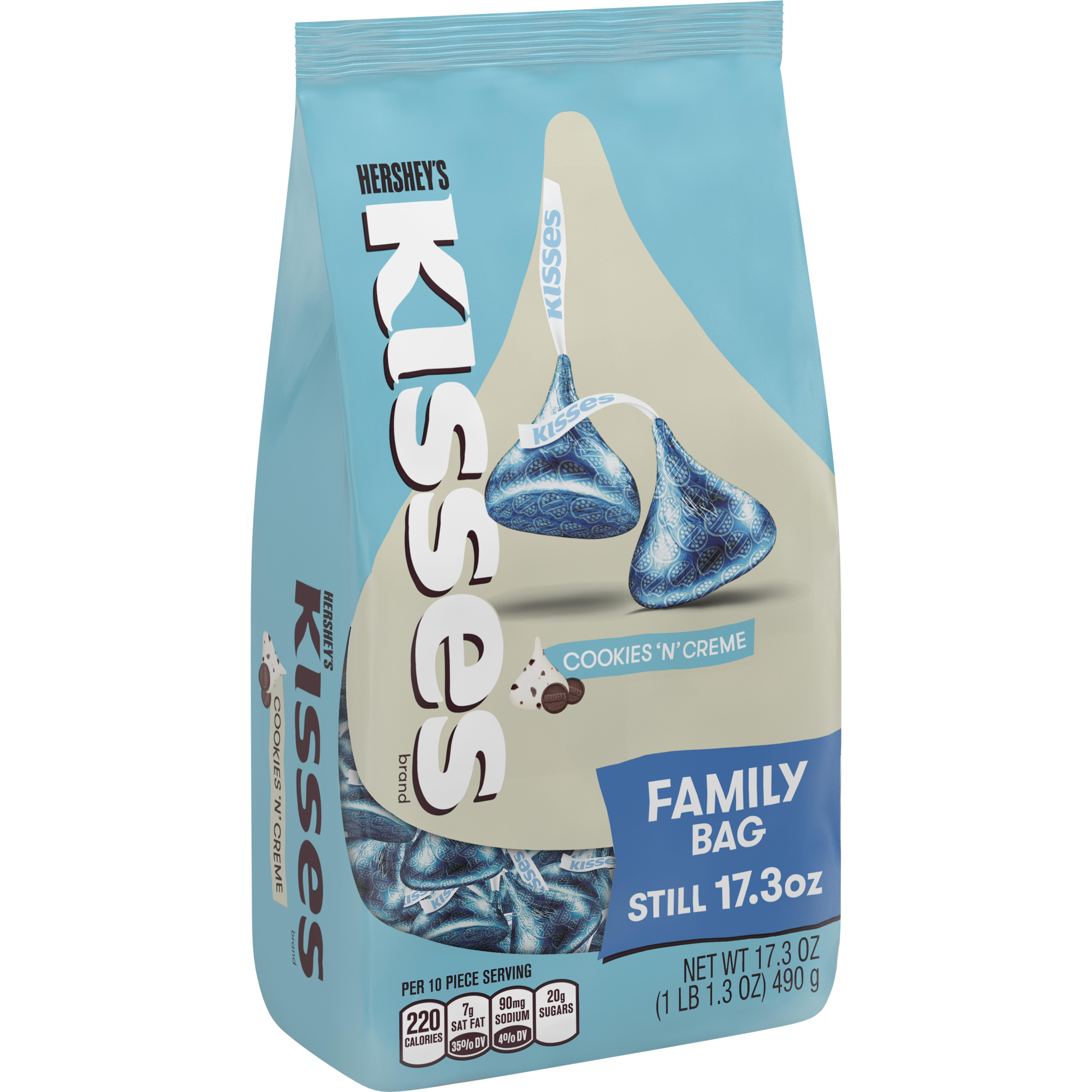 2 Pack Kisses Cookies N Creme Candy 17 3 Oz Walmart Com