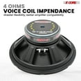 thumbnail image 6 of 5 Core 12 Inch Subwoofer 400W Car Audio Woofer 4 Ohm Replacement Deep Bass Component Loud Speaker, 6 of 13