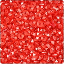 BeadTin Ruby Transparent 6mm Faceted Rondelle Craft Beads (1350pcs)
