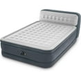 thumbnail image 3 of MarketLane 64447ED Dura-Beam Deluxe Ultra Plush Air Mattress with Headboard: Fiber-Tech – Queen Size – Built-in Electric Pump – 18in Bed Height – 600lb Weight Capacity, 3 of 11