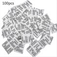 thumbnail image 1 of 100 Packets Non-toxic Silica Gel Desiccant Pack Moisture Absorber Dehumidifier For Kitchen Clothes Storage Room Food Spices Jewelry Shoes, 1 of 5