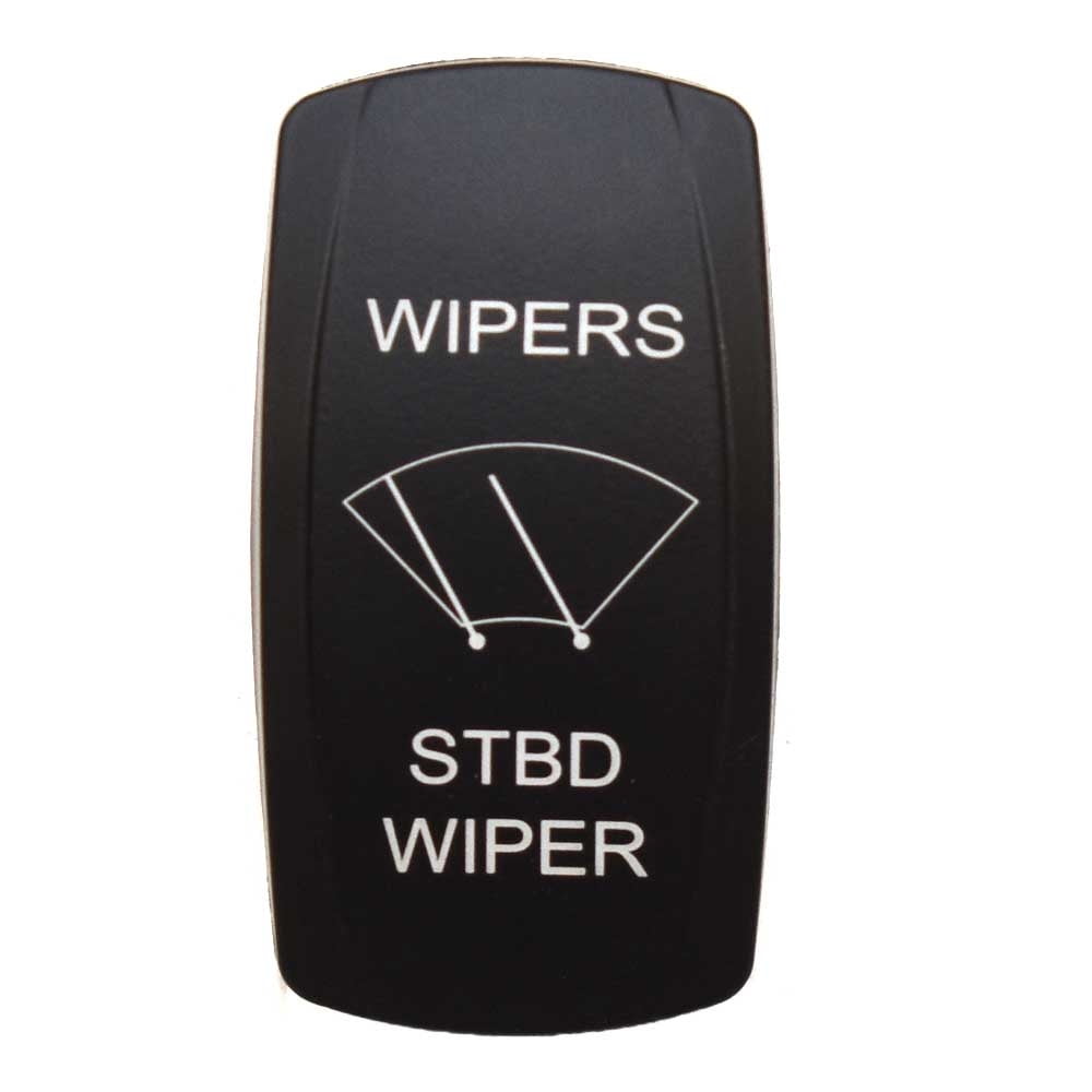 Boat Rocker Switch Cover STBD Wipers Actuator Black White