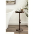 thumbnail image 3 of Kate and Laurel Stratton Round Pedestal Drink Table, 13 x 13 x 26, Bronze, Decorative Mini Table for Use as Indoor Plant Stand or Cute Martini Table, 3 of 10