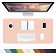 thumbnail image 2 of Desk Pad, PU Leather Non-Slip Desk Mat Large Mouse Pad for Desktop, Waterproof Laptop Computer Writing Mat for Office, Home, Work, Gaming (31.5" x 15.8", Pink), 2 of 8
