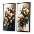 thumbnail image 3 of Designart "Deep Blue Calla Lilies in Bouquet VI" Calla Lily Framed Wall Art Set Of 2 - Blue Floral Frame Gallery Set For Office Decor, 3 of 7