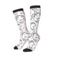 thumbnail image 2 of Balery Alpacas And Hearts Fun Novelty Socks Men'S Women'S Crew Socks Funny Crazy Novelty Socks Quirky And Cool Socks, 2 of 9