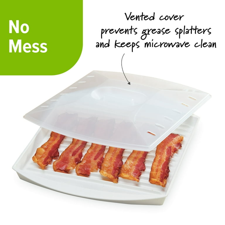 Microwave Vertical Bacon Cooker with Cover - the gift shoppe pc