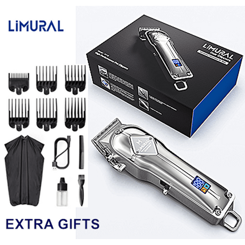 Limural Hair Clippers For Men Professional Cordless Clippers Hair Cutting Beard Trimmer Barbers