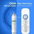 thumbnail image 6 of Waterdrop WD-G3-CB Filter, Replacement for WD-G3-W, WD-G3P600 and WD-G3P800-W Reverse Osmosis System, 1-year Lifetime, 6 of 7
