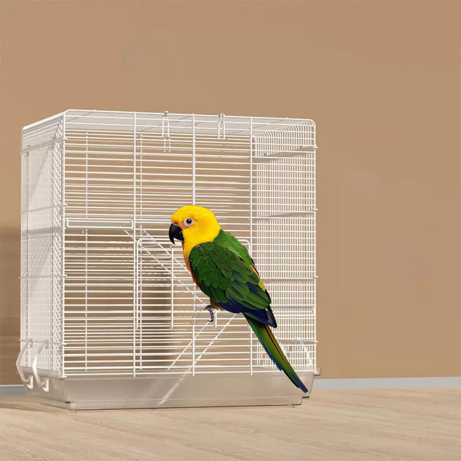 Serenable Bird Cage with Removable Bottom Tray with Handle Pet Supplies Birdcage Parrot Cage for Parakeet Small Conure Finches Ringneck