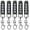 Black-Grey Kit5-ABCD-433MHz, variant on Gantch 433MHz Remote Control Duplicator Garage Door Opener 4 Buttons Portable Electric Key - Yellow-White- 5PCS