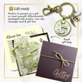 thumbnail image 7 of Baby Loss Memorial Gutsy Goodness Bronze Keychain For Mom God Has You In Arms Heart Miscarriage Jewel Gift, 7 of 7