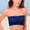 Navy, variant on FUNUONY Women Strapless Bra Siz Strapless Push Up Bras for Women Strapless Bandeau Bra Padded Strapless Bralette Bra Seamless Tube Top Stretchy Casual Crop Top Going Out Summer Tank Basic Short Shirt